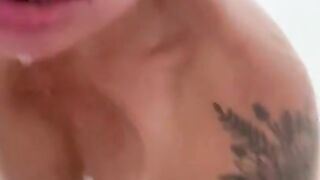 Caught Stepmom Anal Fingering in the Shower