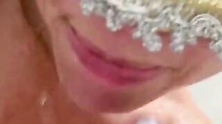 Caught Stepmom Anal Fingering in the Shower
