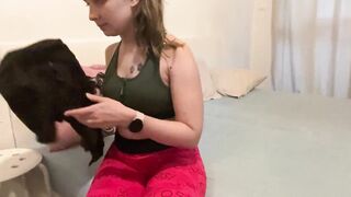 Masturbating till cum in ankle socks