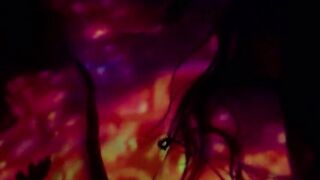 Psychedelic Lesbian Passionate Kissing & Grinding