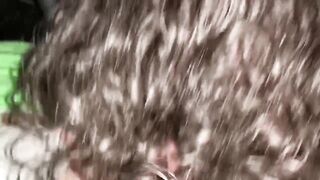 Fucked her outside the car and got some top inside nutted on her ass