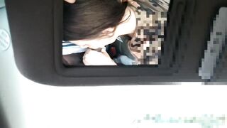 FIRESERPENT: Petite White Wife Gets Oral Creampie In Car