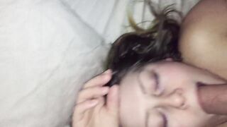 College Slut Wakes Up To A Throbbing Cock In Her Mouth