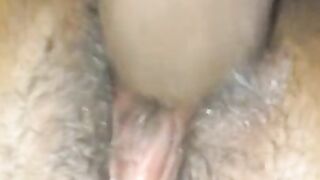 When she try not to run from the dick