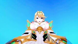 mythra Xenoblade 2 3D HENTAI 3/5