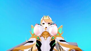 mythra Xenoblade 2 3D HENTAI 3/5