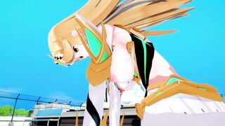mythra Xenoblade 2 3D HENTAI 3/5