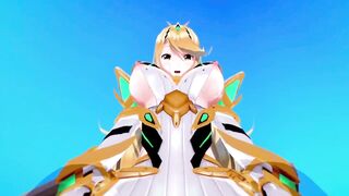 mythra Xenoblade 2 3D HENTAI 3/5