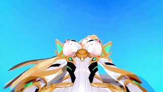 mythra Xenoblade 2 3D HENTAI 3/5