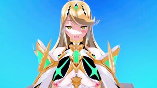 mythra Xenoblade 2 3D HENTAI 3/5