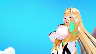 mythra Xenoblade 2 3D HENTAI 3/5