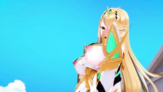 mythra Xenoblade 2 3D HENTAI 3/5