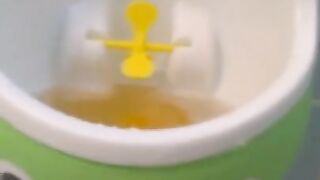 Urine Fetish Princess Potty Training Boy Urinal Toy Aim Play!: Girl Stands to Pee Foamy Yellow Piss