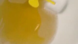 Urine Fetish Princess Potty Training Boy Urinal Toy Aim Play!: Girl Stands to Pee Foamy Yellow Piss
