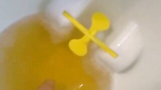 Urine Fetish Princess Potty Training Boy Urinal Toy Aim Play!: Girl Stands to Pee Foamy Yellow Piss