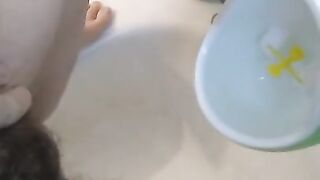 Urine Fetish Princess Potty Training Boy Urinal Toy Aim Play!: Girl Stands to Pee Foamy Yellow Piss