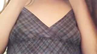Cute Dress Nasty Gross Facemask Fetish Hairy Pussy Camgirl Pees Toilet & Uses Face Mask Toilet Paper