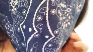 Cute Dress Nasty Gross Facemask Fetish Hairy Pussy Camgirl Pees Toilet & Uses Face Mask Toilet Paper