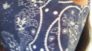 Cute Dress Nasty Gross Facemask Fetish Hairy Pussy Camgirl Pees Toilet & Uses Face Mask Toilet Paper