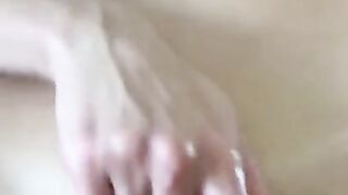 Tall and elegant glamour model rides a huge dick while covered in oil