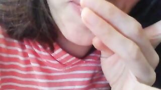 Loud Moaning Hairy Piss Slut PEES In Toliet SMELLS Stinky URINE, Uses Toilet Paper TP Wipe Wet Bush