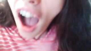 Loud Moaning Hairy Piss Slut PEES In Toliet SMELLS Stinky URINE, Uses Toilet Paper TP Wipe Wet Bush