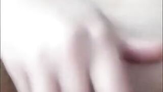 Blonde plays with herself