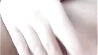 Blonde plays with herself
