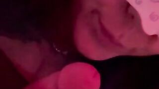 Sloppy blowjob turns into fountain of cum!!