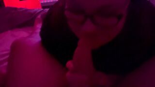 Big tit Latina sucking dick