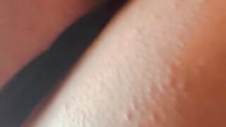 Curly headed Latina give BJ in car