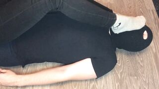 teen girl domination boy after walk with gray nike socks mistress femdom