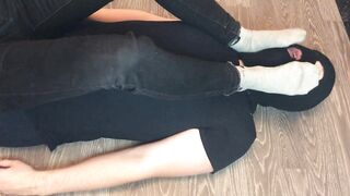 teen girl domination boy after walk with gray nike socks mistress femdom
