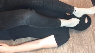 teen girl domination boy after walk with gray nike socks mistress femdom