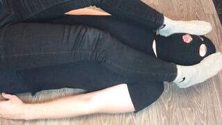 teen girl domination boy after walk with gray nike socks mistress femdom