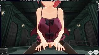 3D HENTAI POV devil girl saddled your cock and took a creampie in her pussy