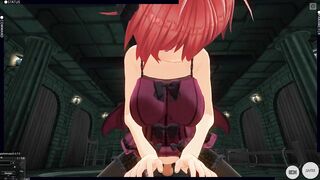 3D HENTAI POV devil girl saddled your cock and took a creampie in her pussy