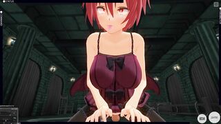 3D HENTAI POV devil girl saddled your cock and took a creampie in her pussy