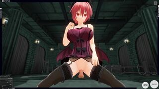 3D HENTAI POV devil girl saddled your cock and took a creampie in her pussy
