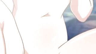 Naruto and Fairy Tail - Himawari Sakura Hinata Futa Sara Lesbian Orgy