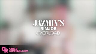 GIRLSRIMMING - After conversation rimjob and blowjob with sexy teen Jazmin Luv