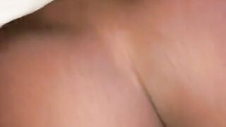 Ebony taking back shots
