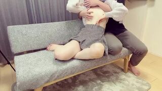 彼女に触ったら我慢できず美乳を揉みしだく - 日本人/素人カップル/個人撮影/ハメ撮り