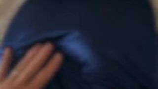 Asian Stepsis shares bed and gets fucked by big hard white cock.