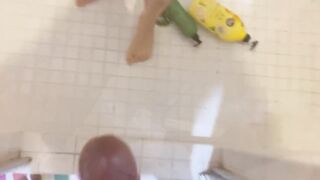 Fucking my Korean Step mom as she prepares lunch but almost got caught by my stepsister