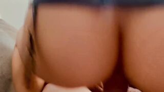 Christmas fuck w/ 19 y/o college freshman in reverse cowgirl