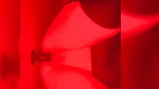 Redroom dildo ride