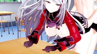 Prinz Eugen azur lane 3D hentai 4/7