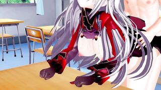 Prinz Eugen azur lane 3D hentai 4/7
