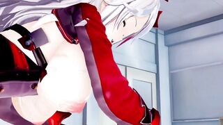 Prinz Eugen azur lane 3D hentai 4/7
